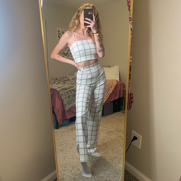 grid pant set - Picture 5 of 7
